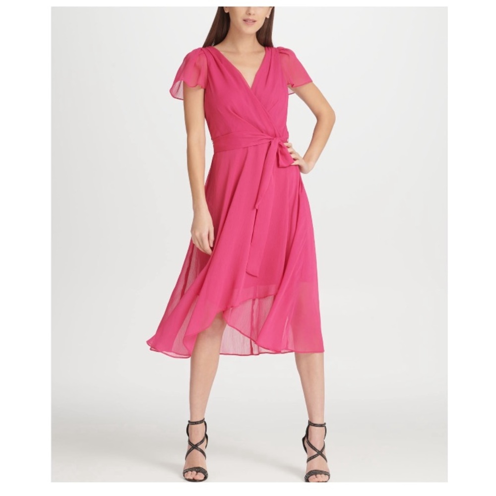 DKNY Flutter Sleeve Dress